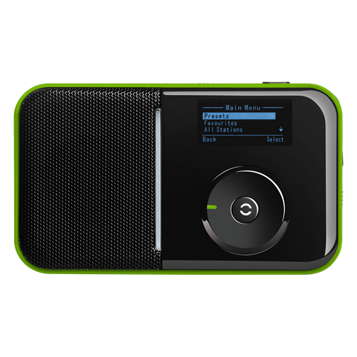 SIR 007 GREEN Radio portabil-receptor-internet -wifi