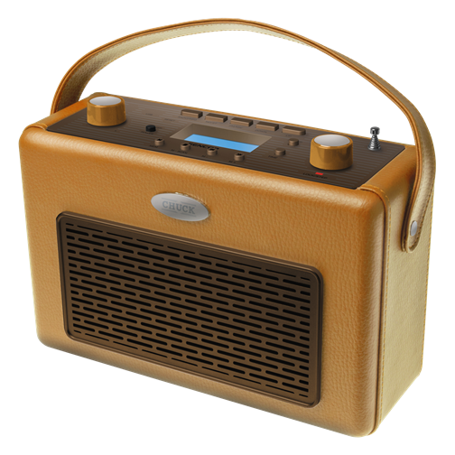 SRD 300 LIGHT BROWN Retro Portable Radio with USB